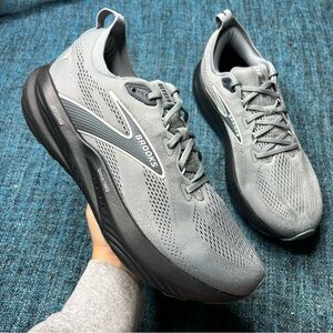 Brooks Glycerin 22 Running Shoes in Primer Grey Ebony Men's Size 12.5 D Sneakers